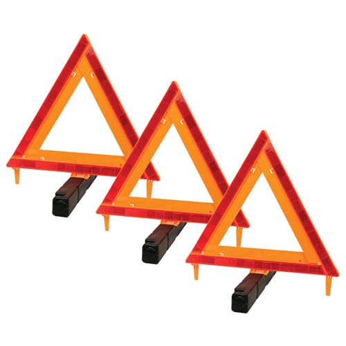 Performance Tool W1498 DOT-Approved Warning Triangle 3-Pack